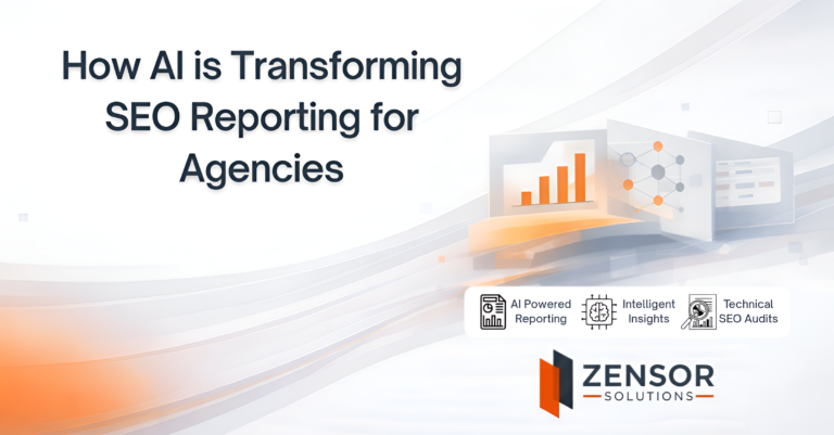 AI-powered SEO reporting dashboard helping agencies analyze performance data, identify insights, and scale client reporting workflows