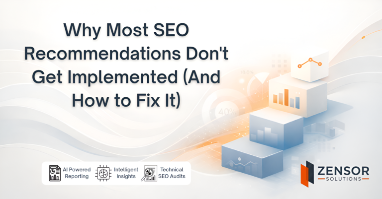 SEO recommendations not implemented due to lack of prioritization and execution clarity