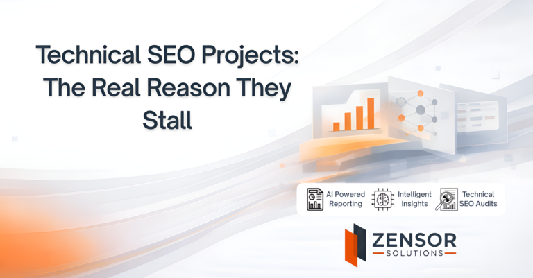 A visual representation of a technical SEO audit workflow highlighting the gap between findings and implementation