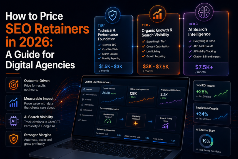 How to price SEO retainers in 2026 with outcome-driven pricing tiers for digital agencies